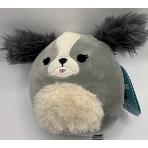 Kellytoy Original Squishmallows Gustavus The Dog 8" Grey Plush Stuffed Animal